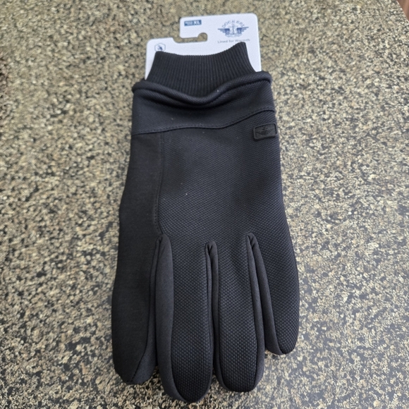 DOCKERS Levi Men's XL Black Fabric Gloves With Smartphone Touchscreen Capability - Picture 4 of 11